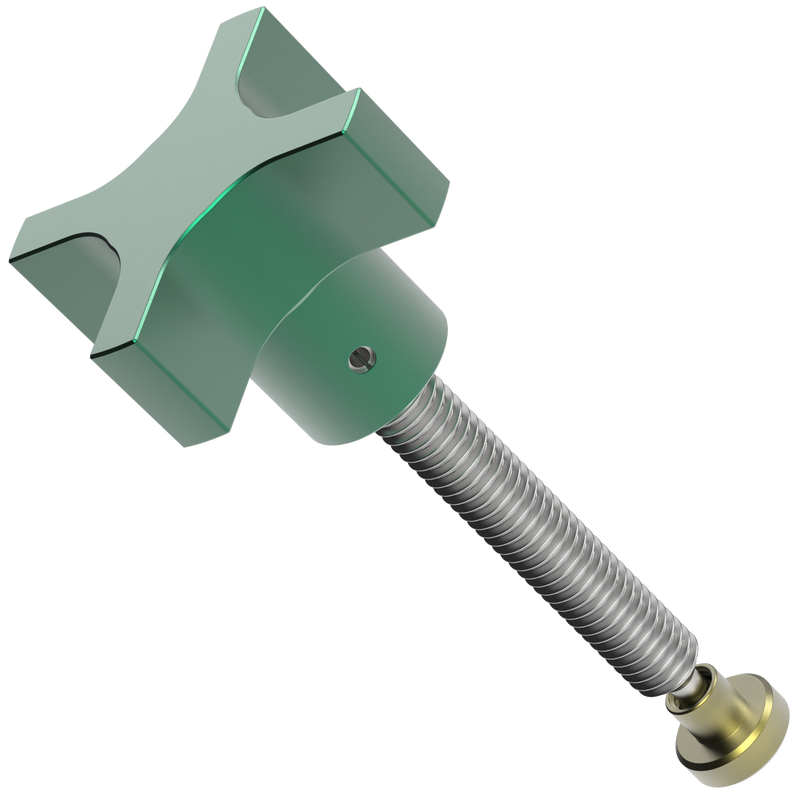 Extruded Knob Shoe Assembly - Steel Foot