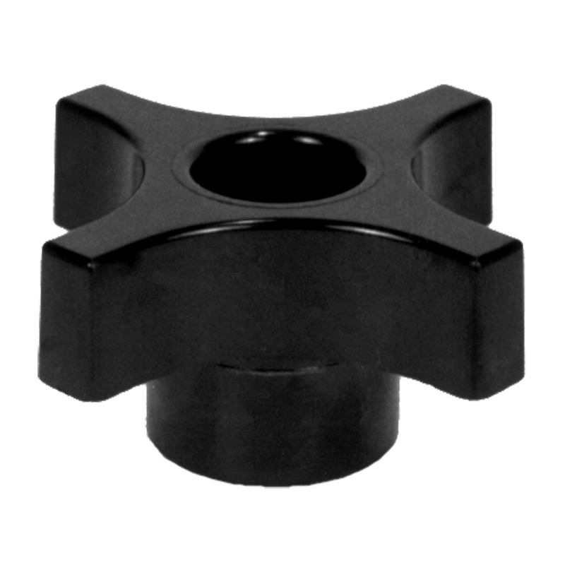 Phenolic Four Prong Knob - Tapped Through