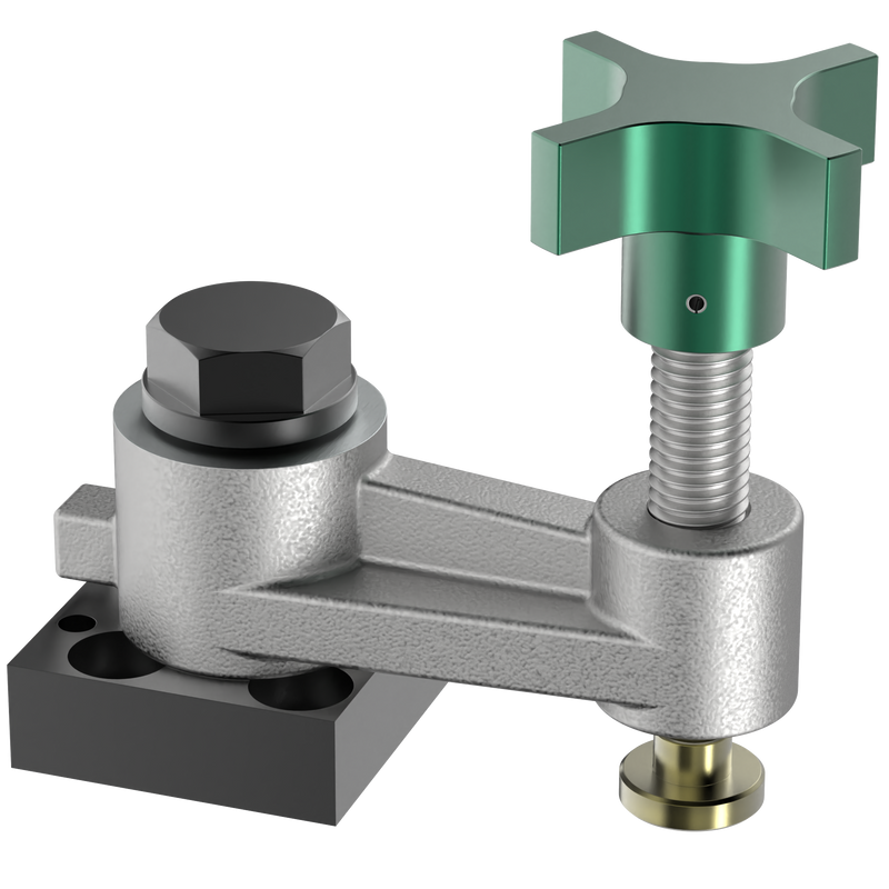 Flange Mounted Swing Clamp Assembly with Knob Handle
