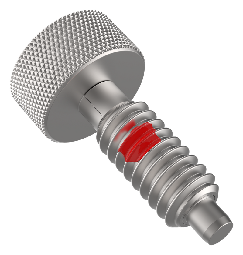 Knurled Head Hand-Retractable Plunger