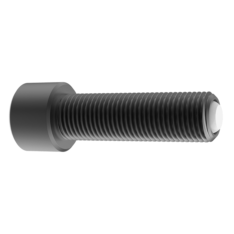 Ball-End Thrust Screw - Delrin Ball with Flat