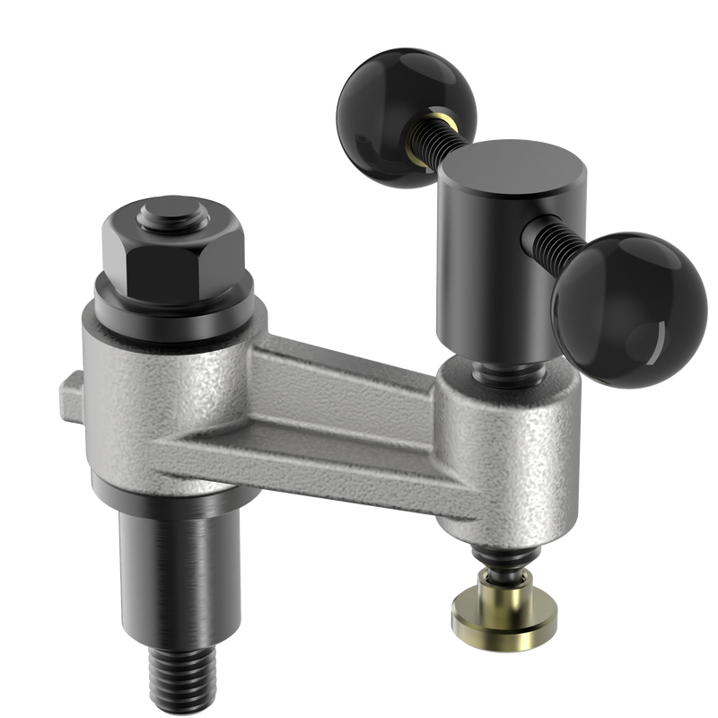 Post Mounted Swing Clamp Assembly with Ball Handle
