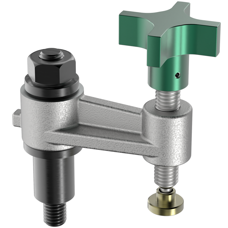 Post Mounted Swing Clamp Assembly with Knob Handle
