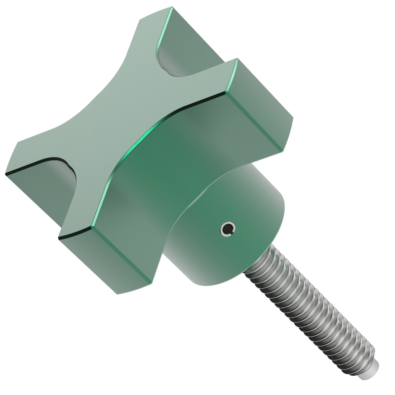 Extruded Hand Knob with Screw