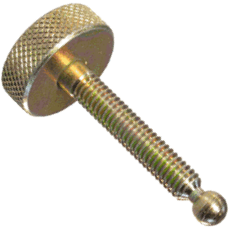Black-Oxide Swivel Head Screw with Ball Foot