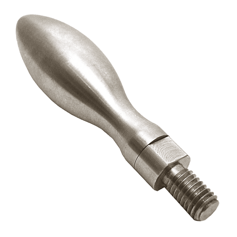 Stainless Steel Revolving Handle Threaded - Rounded