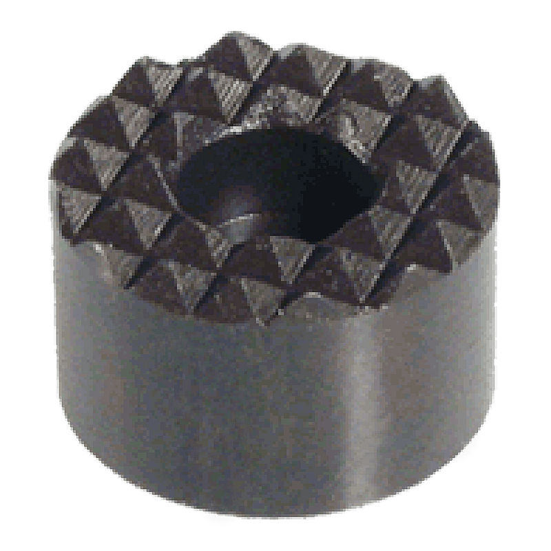 Counterbored Round Gripper - Tool Steel - Serrated